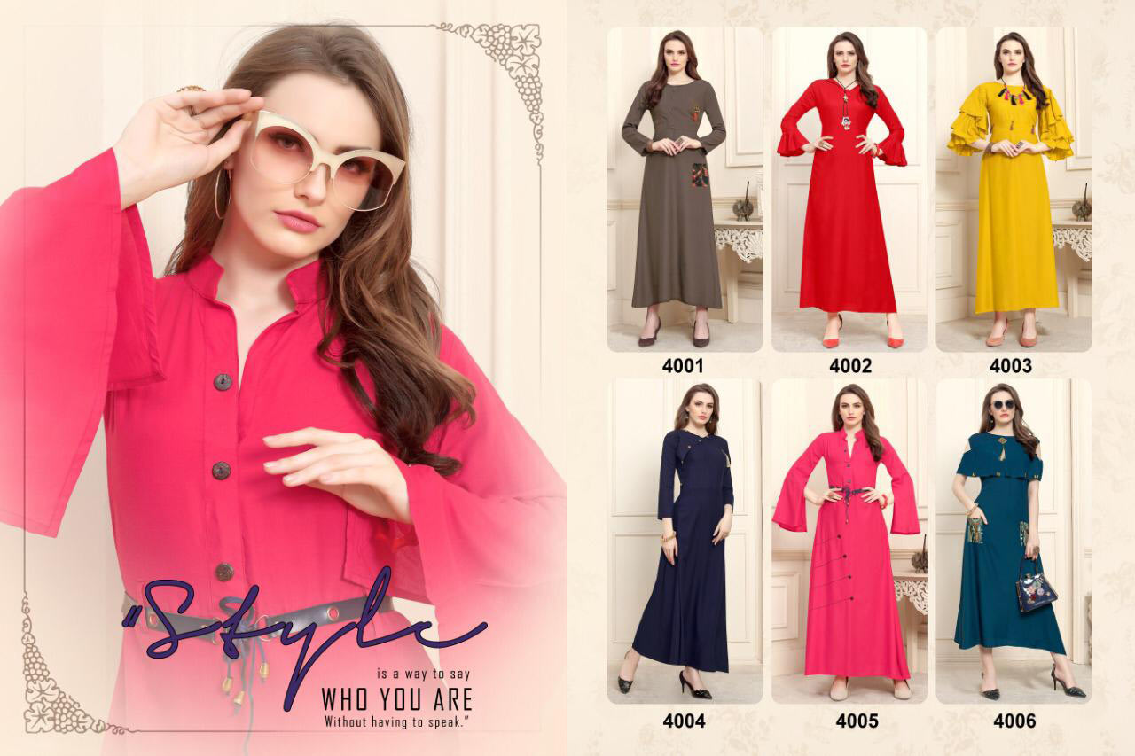 Pulpee Vol-6 Kajri Rayon Kurti Manufacturer Surat Pulpee Vol-6 Kajri Rayon Kurti Manufacturer Surat